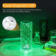 Load image into Gallery viewer, Rose™ Crystal Diamond Table Lamp (16 Color Changing)
